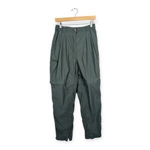 Ex Officio Women’s Dark Green Cargo Zip Off Pants Size 10